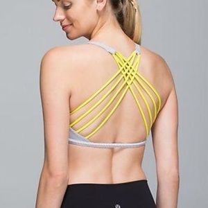 Lululemon striped free to be wild sports bra sz4
